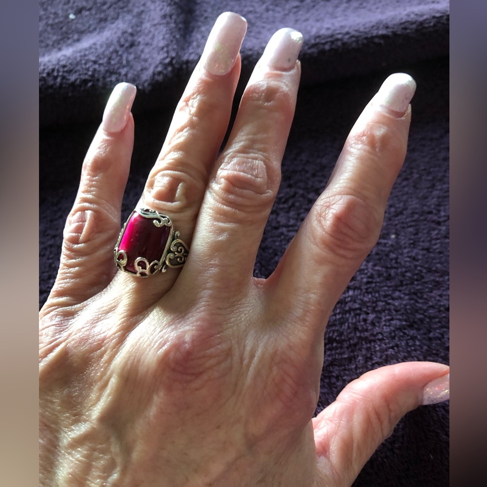 Genuine gemstone/sterling silver ring by YS